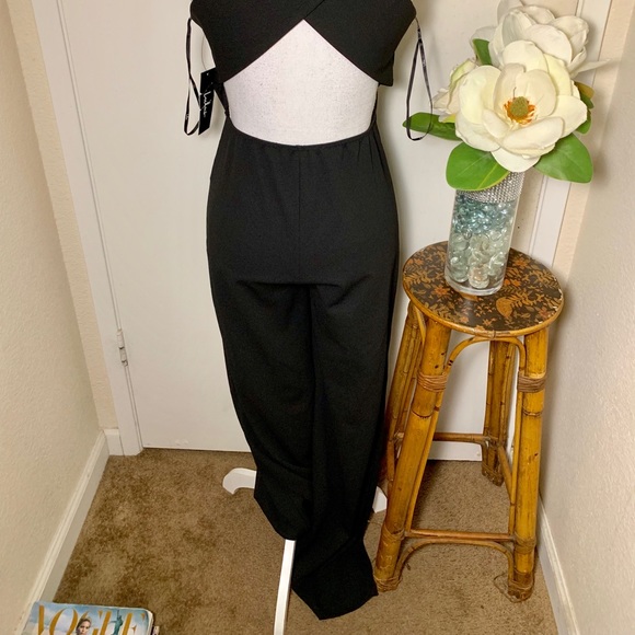 Lulu’s Thinking Out Loud Backless Black Jumpsuit - Picture 4 of 9